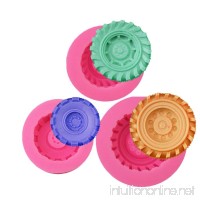 （Set of 3）Round Tire Silicone Jello Candy 3D Cake Molds for Sugarcraft  Chocolate  Fondant  Resin  Polymer Clay  Cupcake Topper Decorating Soap Making - B06Y34HWYL